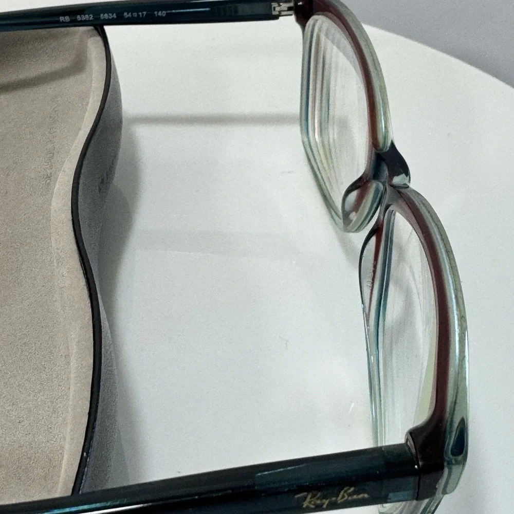Ray-Ban RB 5362 5834 Blue Pink Gradient Cat Eye Eyeglasses Frames 54-17-140 Case